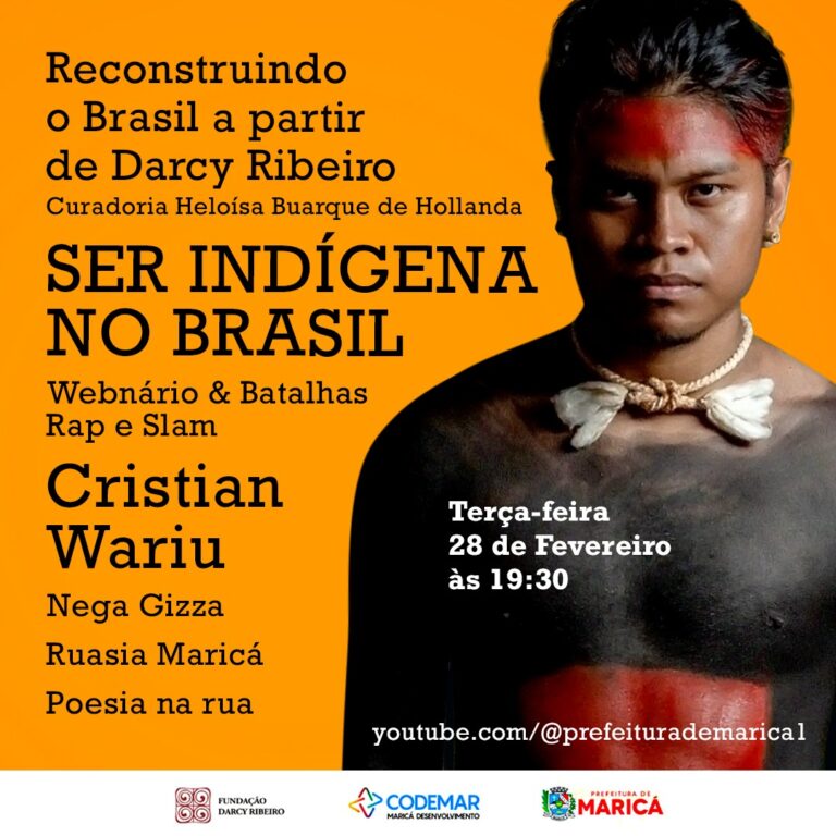 Quarto webnário ‘Reconstruindo o Brasil a partir de Darcy Ribeiro’ tem como tema ‘Ser indígena no Brasil’