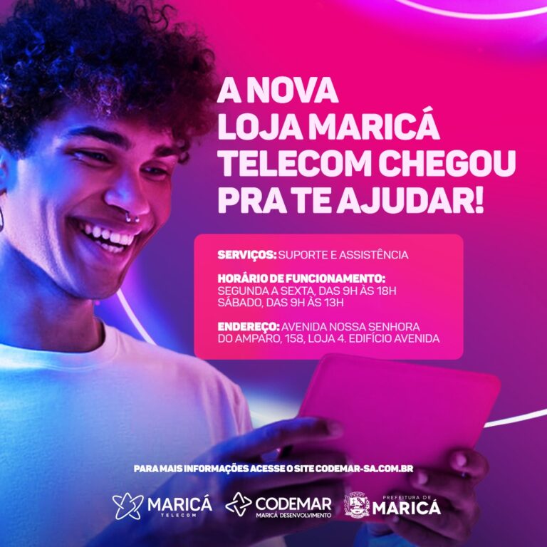 Loja da Maricá Telecom será inaugurada nesta quarta-feira (24) no Centro de Maricá