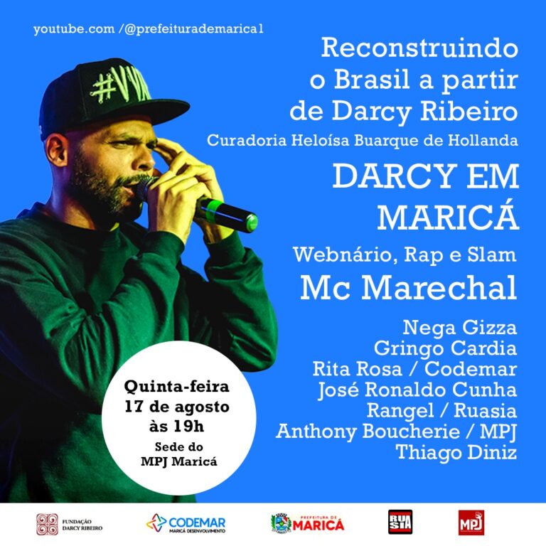 A vida de Darcy Ribeiro em Maricá é tema do nono webnário em homenagem ao centenário do educador