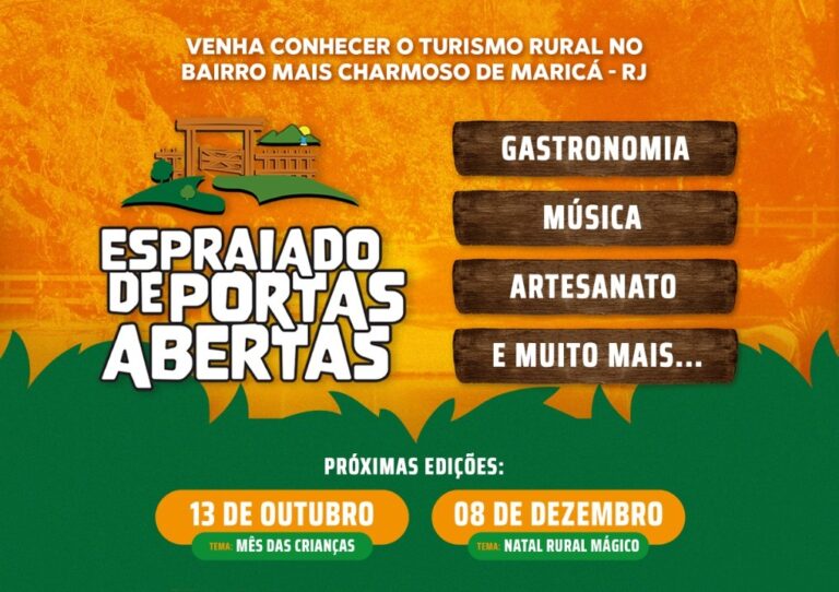 Com tema voltado para as crianças, Espraiado de Portas Abertas acontece neste domingo (13)