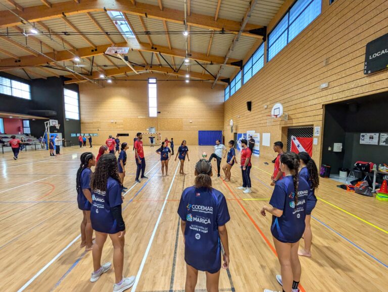 Atletas de Maricá em intercâmbio na França têm 1º dia de treinamento com muito trabalho e aprendizado