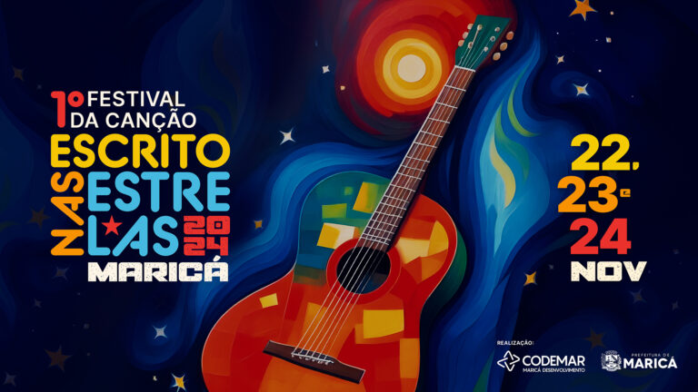 Maricá recebe o “1º Festival da Canção – Escrito nas Estrelas”, entre os dias 22 e 24 de novembro