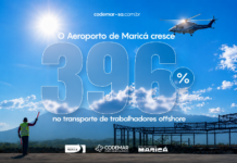 Aeroporto de Maricá registra crescimento de 396% no transporte de trabalhadores offshore entre 2022 e 2025